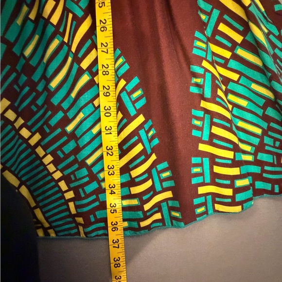 Forever 21 Brown and Teal Backless Dress - Picture 10 of 12